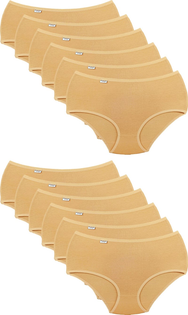 Bluence Women's Skin 12 Pack High Waist Lycra Bato Panties