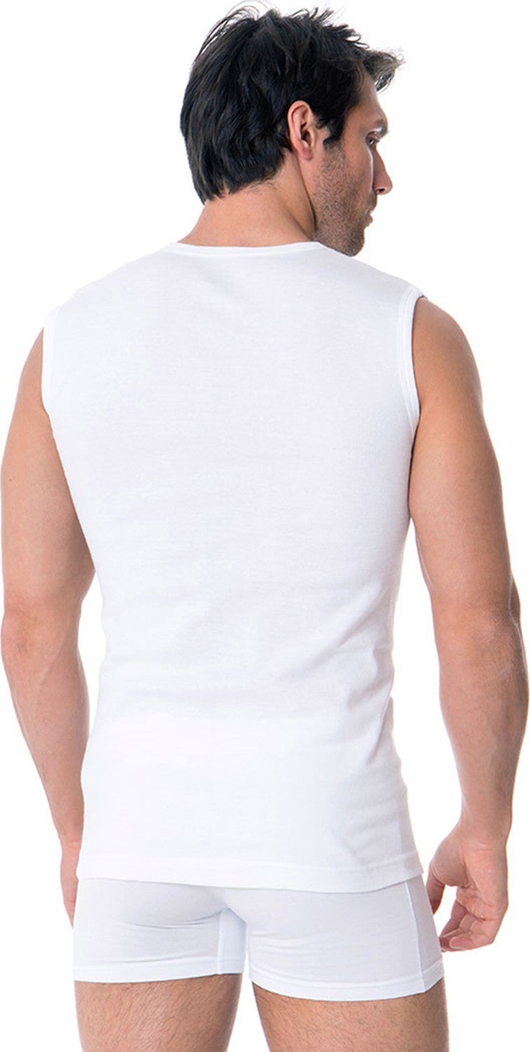 Dorea Men's Sleeveless V-Neck Undershirt 5-Pack  - Image 2