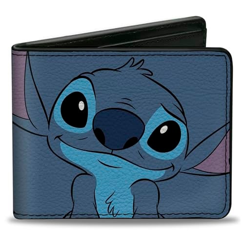 Buckle Down Buckle-Down Men's Bifold Wallet Lilo & Stitch, 4.0" x 3.5",WBF-PU-DYAXV - Image 1