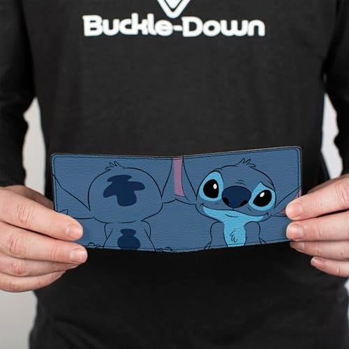 Buckle Down Buckle-Down Men's Bifold Wallet Lilo & Stitch, 4.0" x 3.5",WBF-PU-DYAXV - Image 4