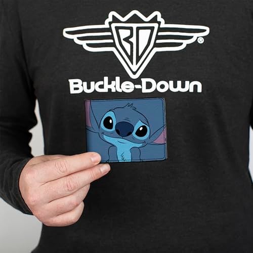 Buckle Down Buckle-Down Men's Bifold Wallet Lilo & Stitch, 4.0" x 3.5",WBF-PU-DYAXV - Image 3