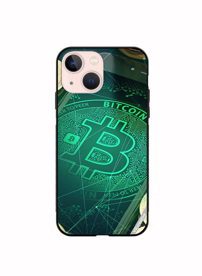 VR CREATIVE Protective Case Cover For Apple iPhone 13 mini Bitcoin Design Multicolour - Image 1