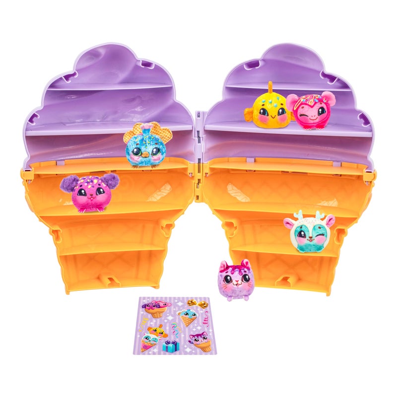 Cookeez Makery Yum Yumz Collector's Case, A Giant Ice Cream Case That Can Store 36 Yum Yumz! Includes 6 Exclusive Plush Plus A Fun Sticker Sheet To Decorate With, Play, Display And Store Away - Image 5