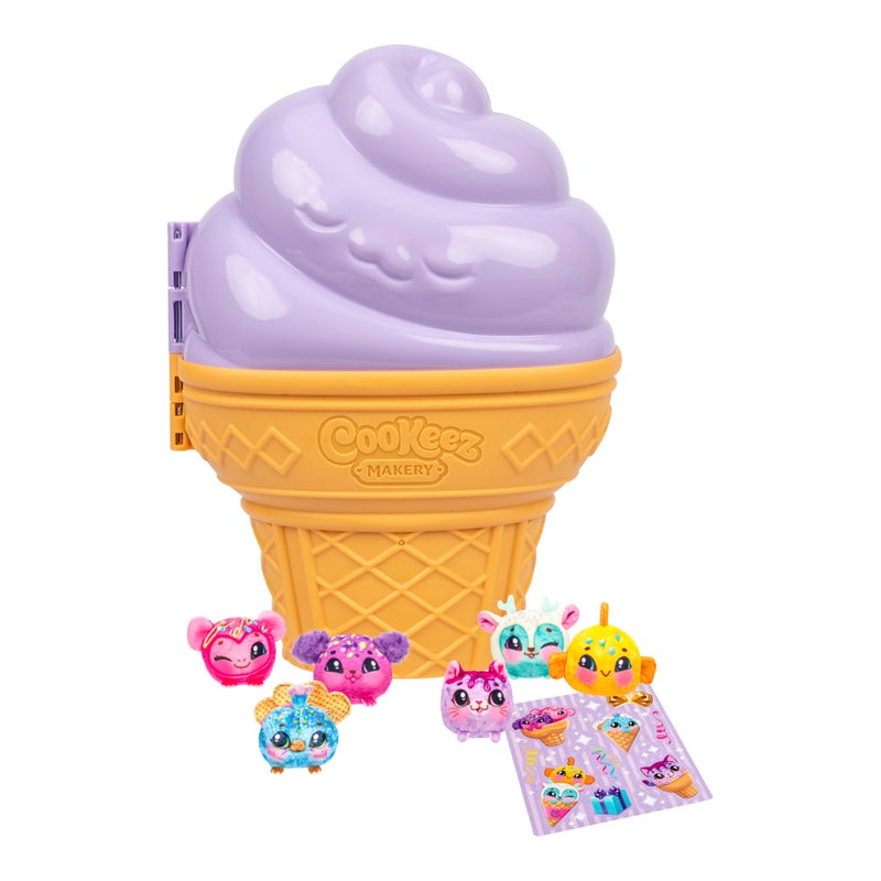 Cookeez Makery Yum Yumz Collector's Case, A Giant Ice Cream Case That Can Store 36 Yum Yumz! Includes 6 Exclusive Plush Plus A Fun Sticker Sheet To Decorate With, Play, Display And Store Away - Image 3