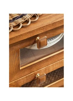 ماركة غير محددة مقابض جلدية بنية لأدراج - قطعتان  - Image 4