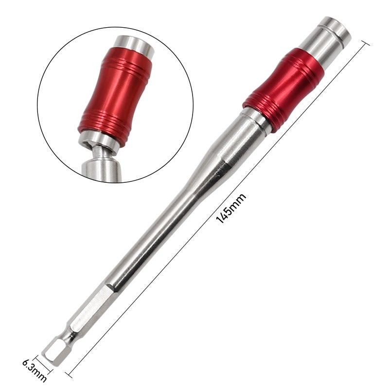 Quick Adapter Rod Bit Extension Rod Electric Screwdriver 145mm Extended Hexagonal Handle Quick Release Self-Locking Rod(Hexagon handle quick release self-locking Rod-) - Image 1