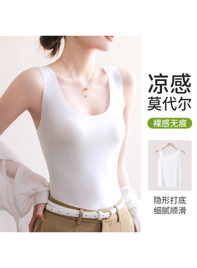MIIOW Seamless Ladies' Camisole, Skin-Friendly And Versatile Underwear, Thin Style Suitable For Autumn Layering Or Outerwear - Image 3