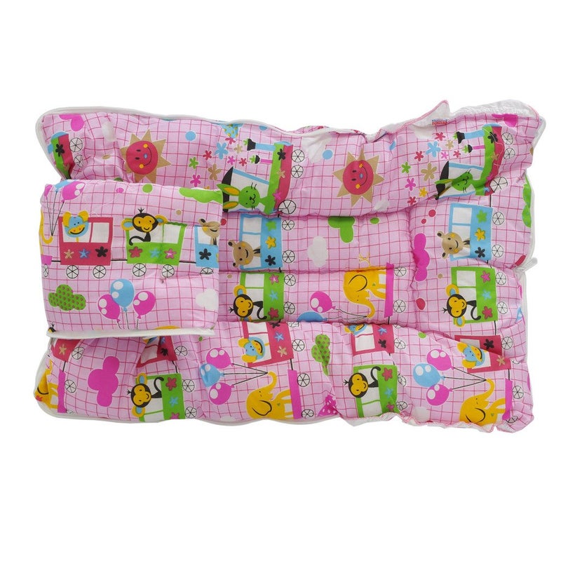 Aarushi Baby Born Bedding SetBaby BedBaby CarrierSleeping Bag PinkRadom Print - Image 3