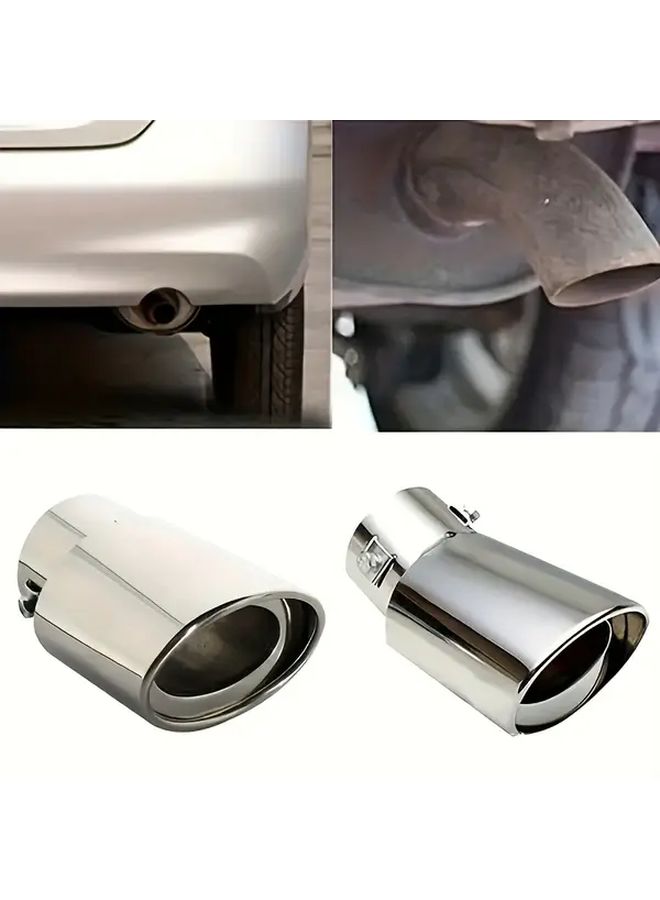 Stainless Steel Curved Exhaust Pipe Modified Tailpipe Liner Durable For Car Exhaust System - Image 3