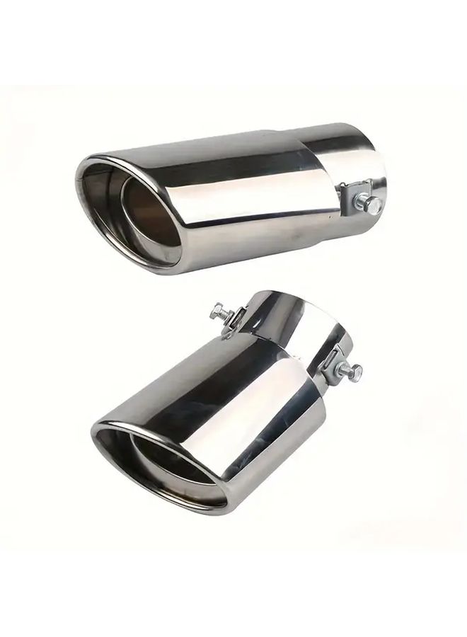 Stainless Steel Curved Exhaust Pipe Modified Tailpipe Liner Durable For Car Exhaust System - Image 1