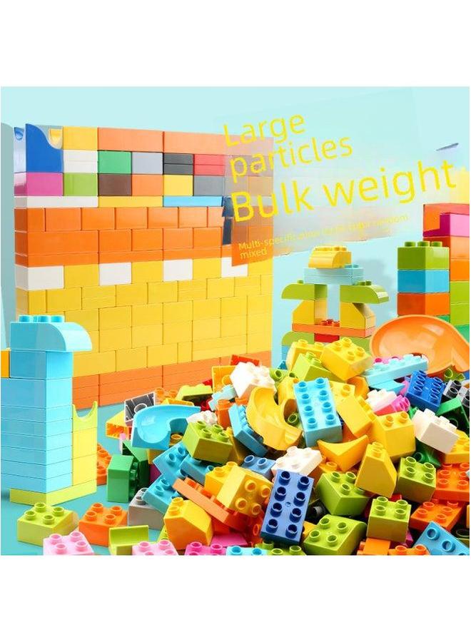 Feile Diy Large Particle Building Blocks Random Mixed 1 Jin Pack Basic Particles Slide Wall-Color:Bulk Special 1kg  - Image 4