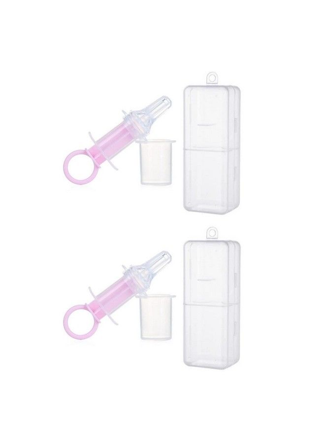 Safe-O-Kid Safe O Kid Silicone Liquid Medicine Feeder Dropper With Box For Baby Pink Pack Of 2 - Image 1