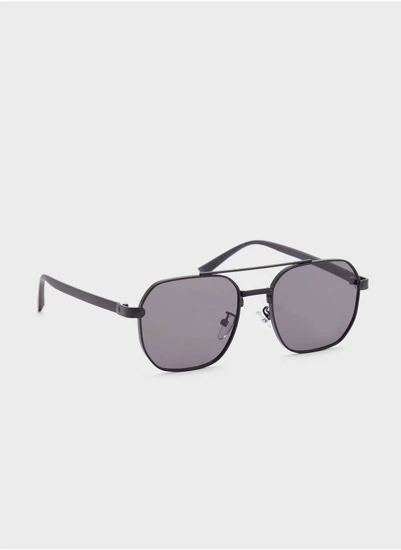 Seventy Five Square Aviator Sunglasses