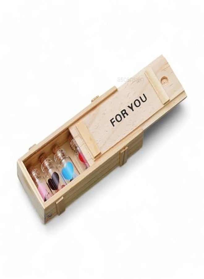 ascension 7 Small Love Secret Message Wish Bottle In A Wooden Box Valentine Day Gift's For Girlfriend Boyfriend Husband & Wife Girls Boys Message Pill Gift Set Romantic Gift Pack - Image 4