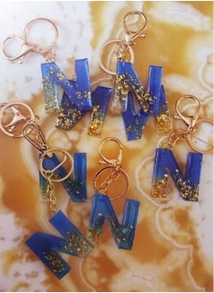 Handmade Rezen Keychain Letter N  Suitable For Bag-Blue*Golden*Transparent - pzsku/Z6A9AE0E07E2B78AA5CA4Z/45/_/1740871522/cc6ebef2-0217-4ea2-9b76-eea79f3a6ac3