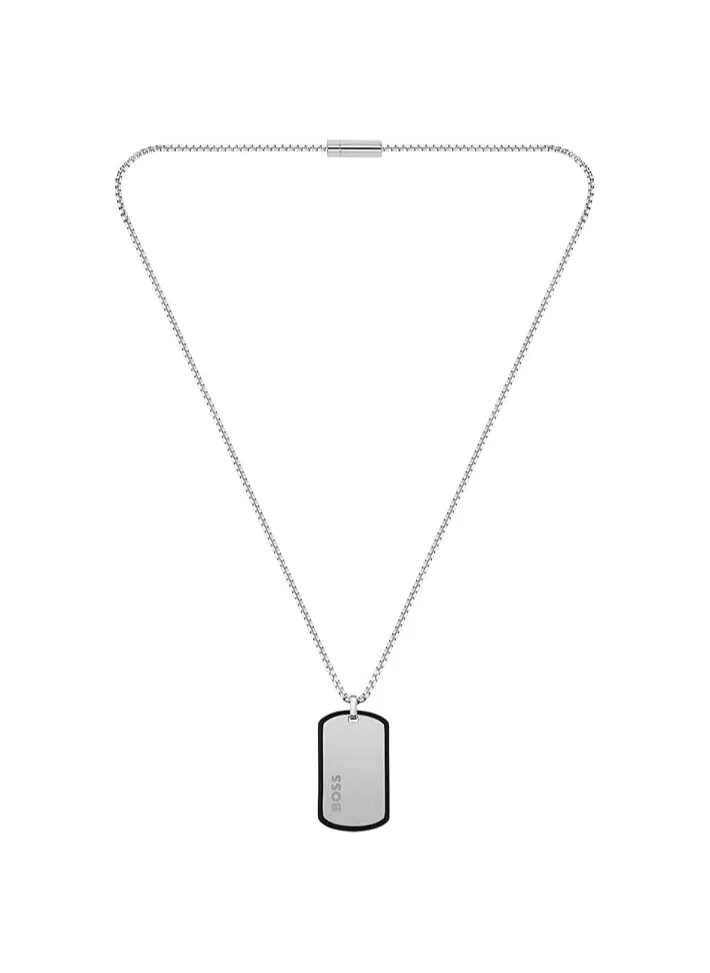 هوغو بوس Tag Pendant Necklace