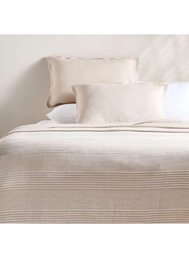 Pan Home Cloud Comfort Quilted Bedspread Set - Beige - Image 2