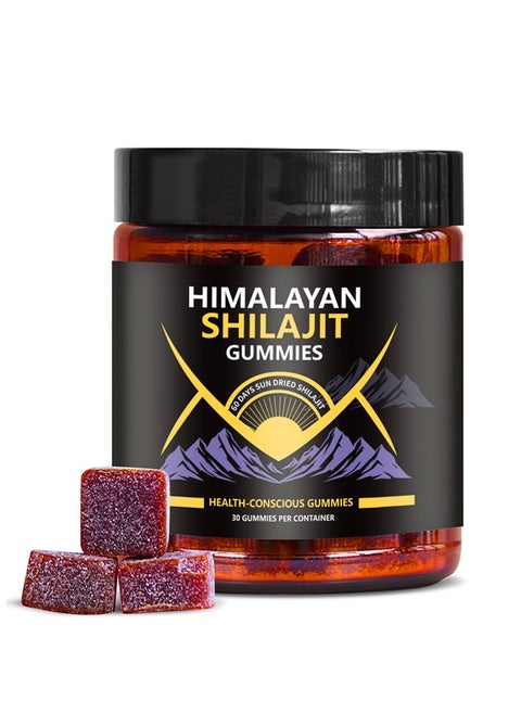 Organic SHILAJIT Gummies Zero Added Sugar Clean Formula Natural Rich in Fulvic Acid Helps Fight Fatigue and Stress Restore Positive Mood Maintain Immune Health 30 Gummies