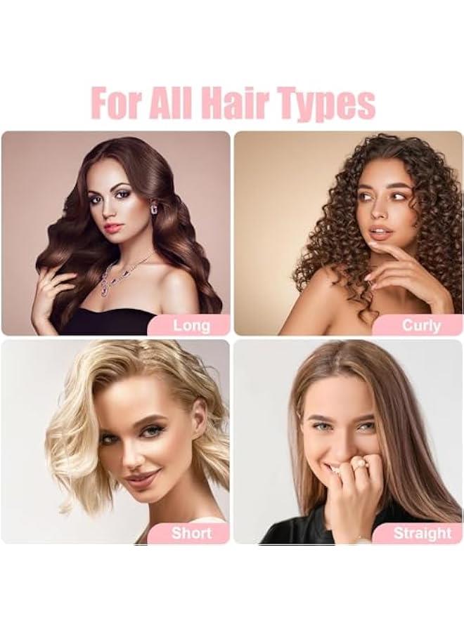 Beauenty No Heat Curling Rod,Velvet Rods with Hook for Blowout Curls,Heat Curlers with Scarf,Overnight Hair Curling Set for All Hair Types,Brown (brown, Large) - Image 5