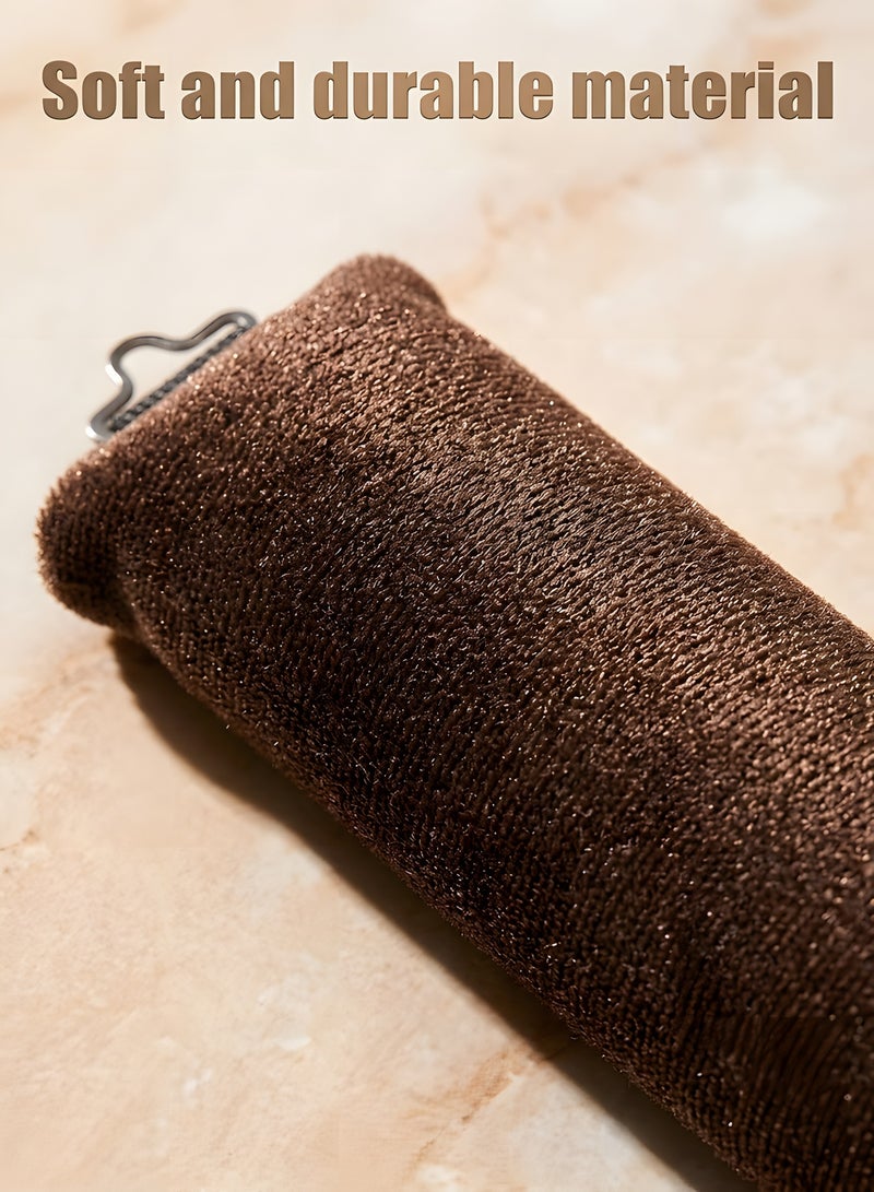 Beauenty No Heat Curling Rod,Velvet Rods with Hook for Blowout Curls,Heat Curlers with Scarf,Overnight Hair Curling Set for All Hair Types,Brown (brown, Large) - Image 4