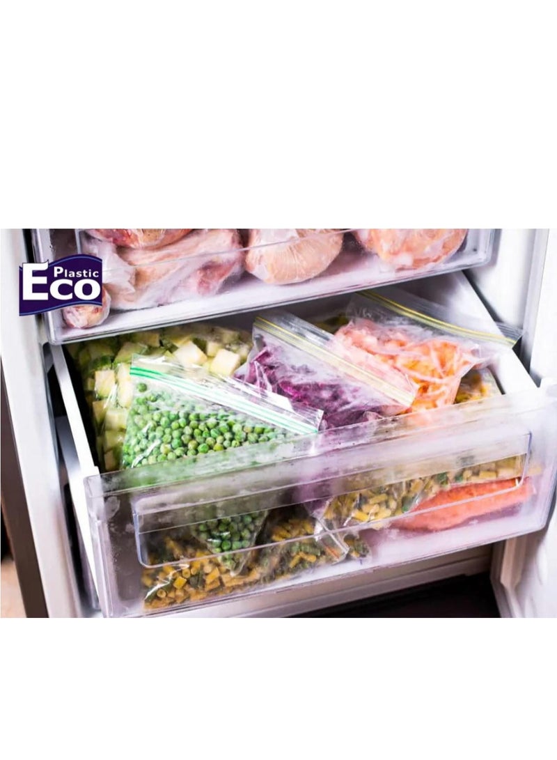 ECO Plastic 2 PACK OF ECO plastic Zipper Sandwich Bags 30 Bags  Size 30x40cm Double Zip Lock  Extra Thick  - Image 5