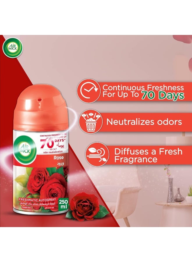 Air Wick جهاز رش الهواء أوتوماتيكي من إير ويك برائحة الورد وعبوة إعادة تعبئة واحدة - Image 5