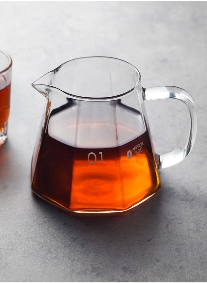 V60 Octagon Coffee Pot 450ML And Octagon Filter Cup Set Pack Of 2