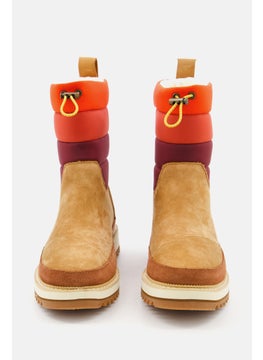 TOMS Women Makenna Water Resistant Slip on Ankle Boots, Tan Combo  - Image 3