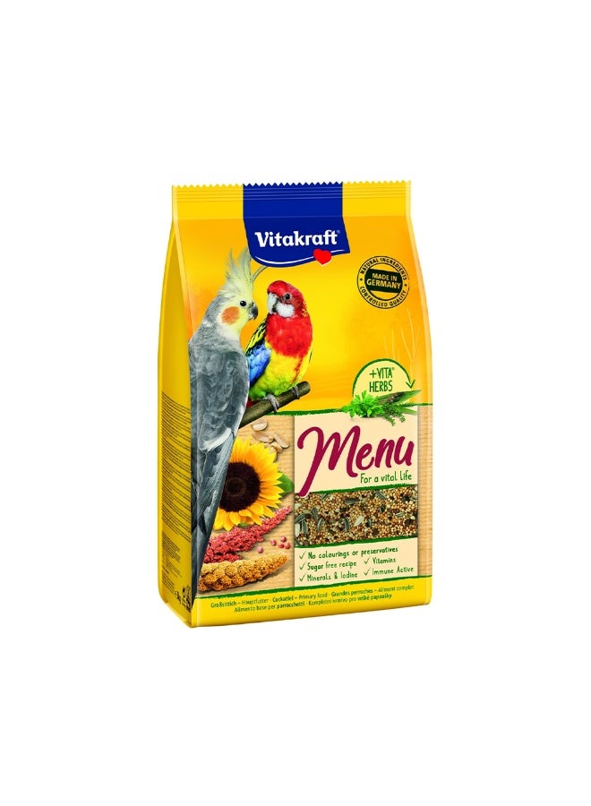 Vitakraft Menu Cockatiel Food with Honey - 1 Kg