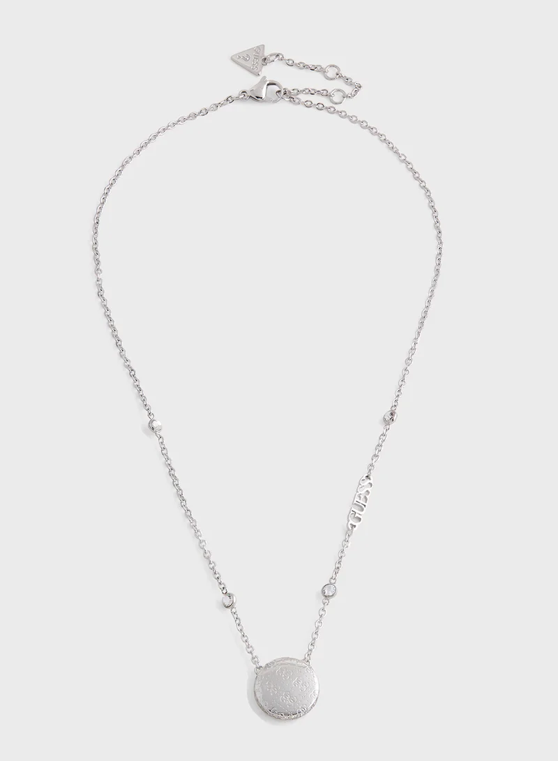 GUESS Pendent Drop Detail Long Necklace