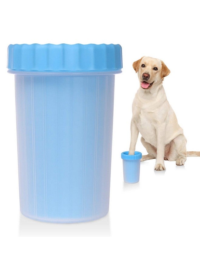 منظف أقدام الحيوانات الأليفة - فرشاة تنظيف أقدام الحيوانات الأليفة المحمولة المصنوعة من السيليكون 2 في 1 لتنظيف أقدام الكلاب باستخدام Muddy Paw (عبوة من قطعة واحدة) - مقاس كبير - Image 1