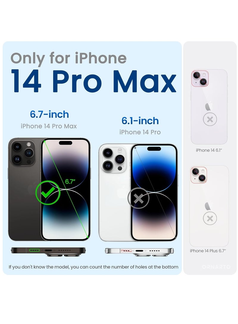 BORTONY iPhone 14 Pro Max Case Liquid Silicone Anti Scratch Anti Fingerprint Soft Silky Touch Shockproof Protective Cover for Apple iPhone 14 Pro Max - Image 2
