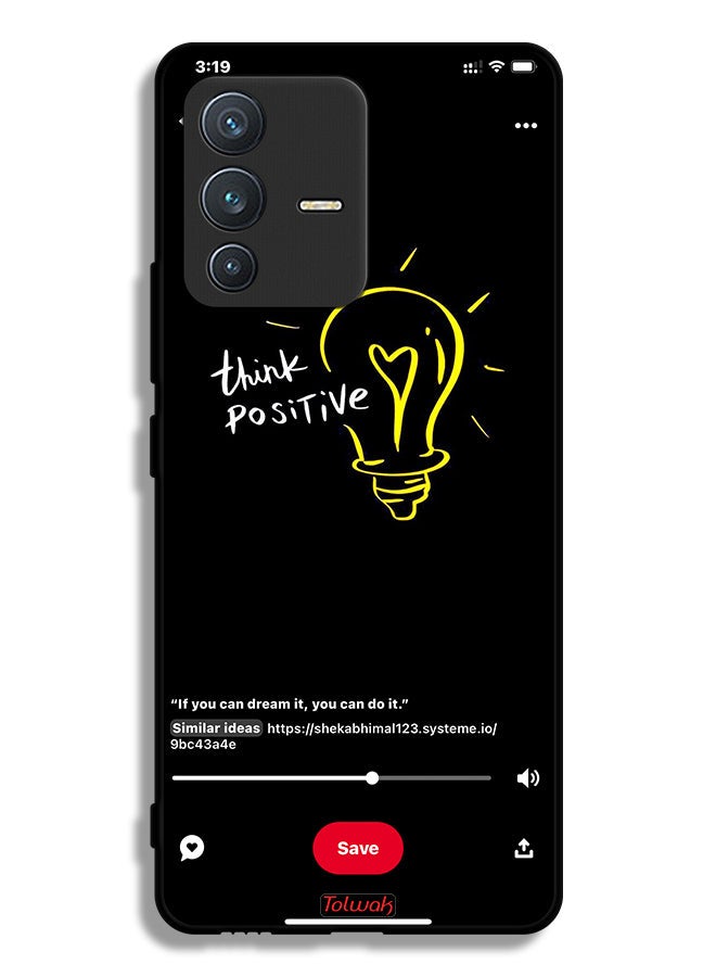 Tolwak Vivo S12 5G Protective Case Cover Think Positive - Image 1