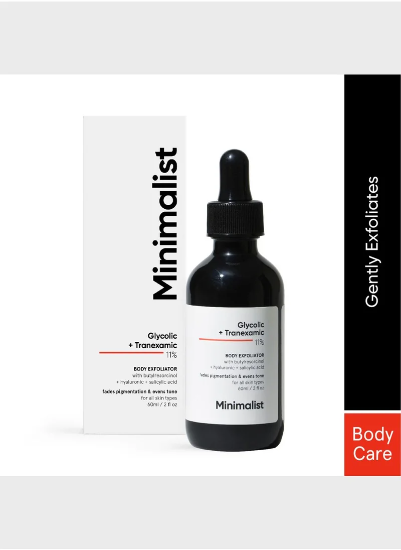 Minimalist Skincare Glycolic + Tranexamic 11% Body Exfoliator