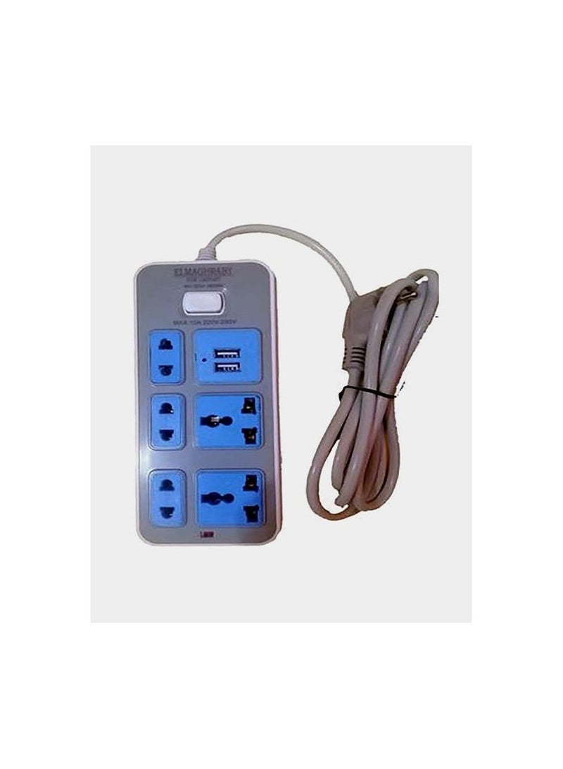 5 outlets + 2 USB power distributor - Image 2