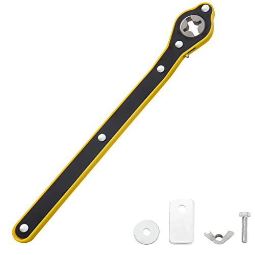 Auto LaborSaving Jack Ratchet Wrench Universal 360 Degree Swivel Tire Wheel Jack Ratchet Wrench Scissor Jack Wrench Jack Lift Speed Handle Tool Car Jack Lug Wrench for Travel Motorcycle Car SUV