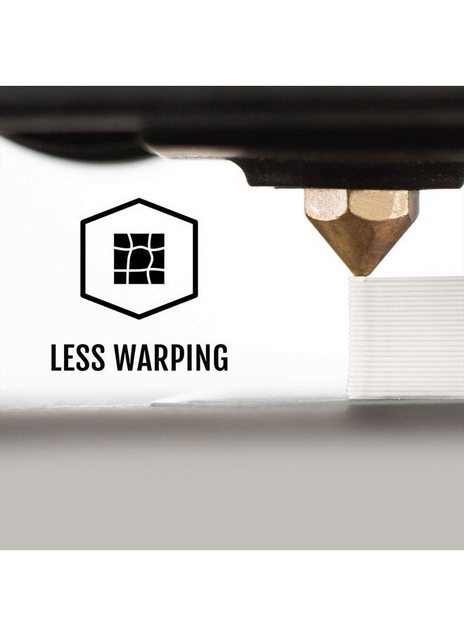HATCHBOX 1.75mm White PLA 3D Printer Filament, 1 KG Spool, Dimensional Accuracy +/- 0.03 mm, 3D Printing Filament  - Image 5