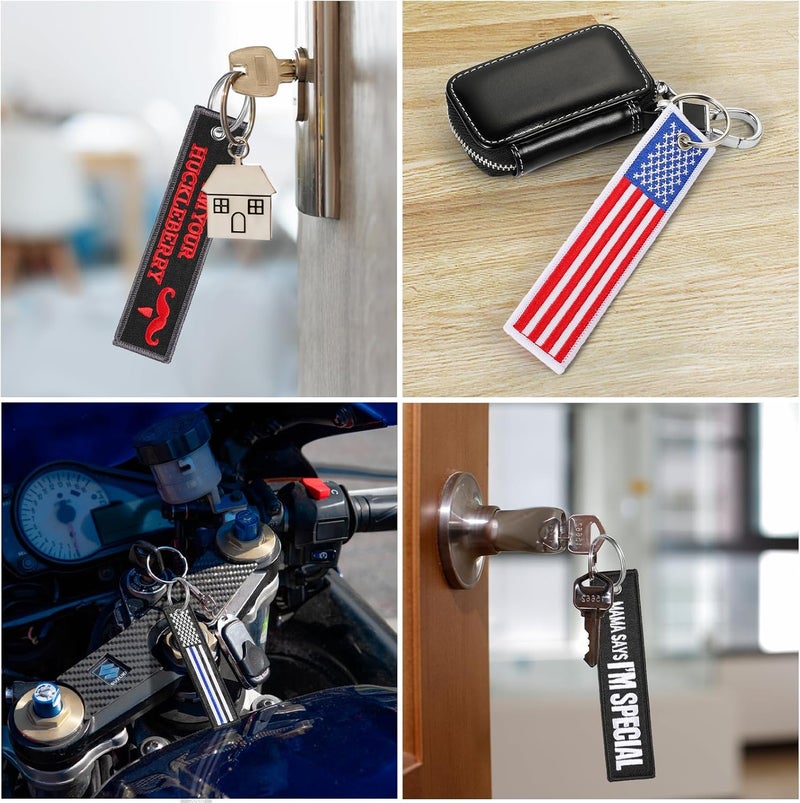FRTKK Embroidered Keychain Set - I'm Your Huckleberry - Image 3
