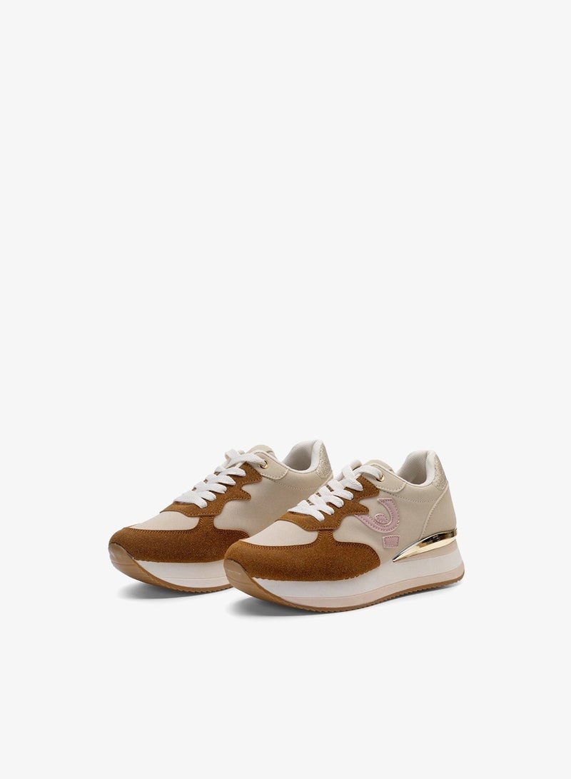 فريدي أحذية فريدي النسائية الرياضية بنعل سميك – بنية وكستنائية كاجوال برباط مع نعل مبطن | أحذية مريحة وأنيقة للاستخدام اليومي - Image 2