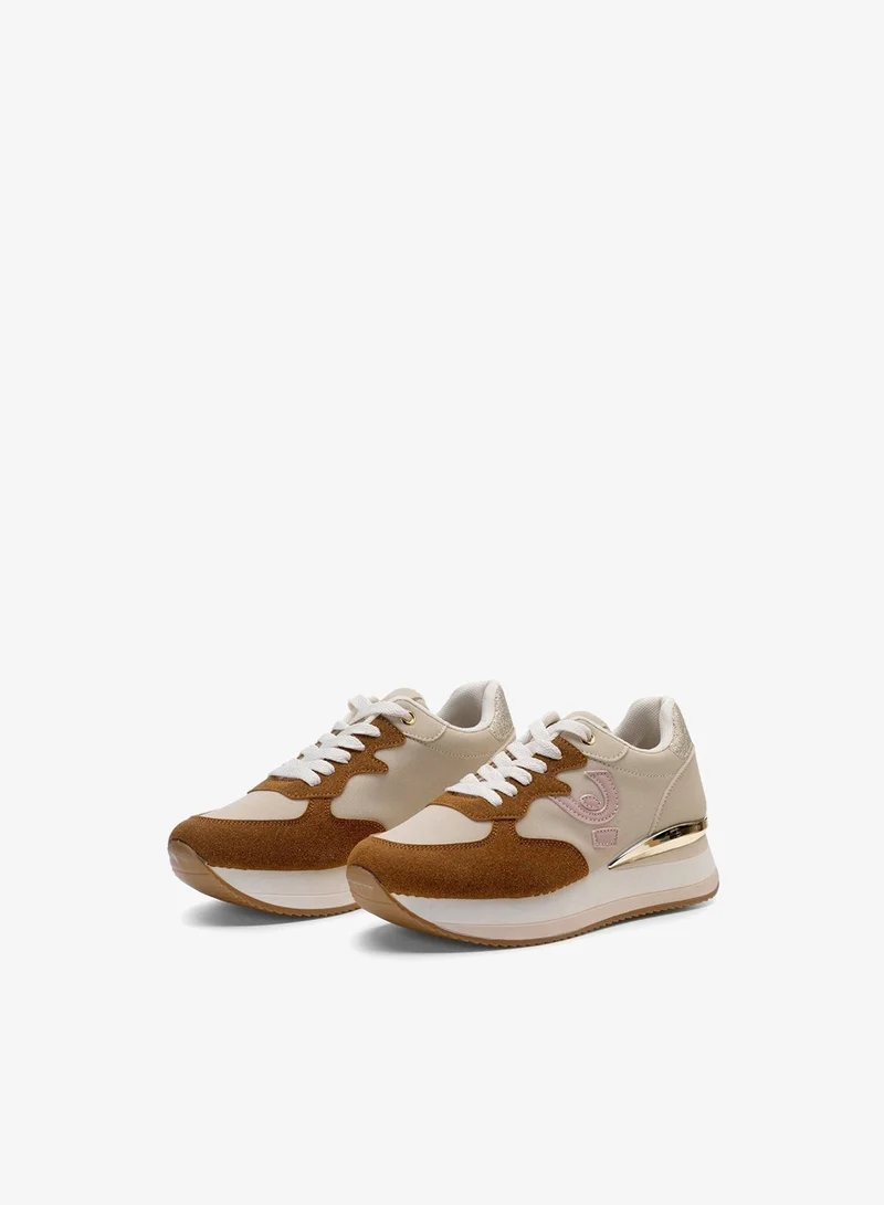 FREDDY Freddy Women’s Platform Sneakers – Brown & Nut Casual Lace-Up Shoes with Cushioned Sole | Stylish Everyday Comfort Footwear