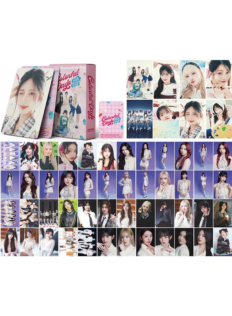 NIBEMINENT 55 Pcs Kpop IVE SEASON'S GREETINGS Lomo Cards Card For Fans Collection Gifts - Image 1
