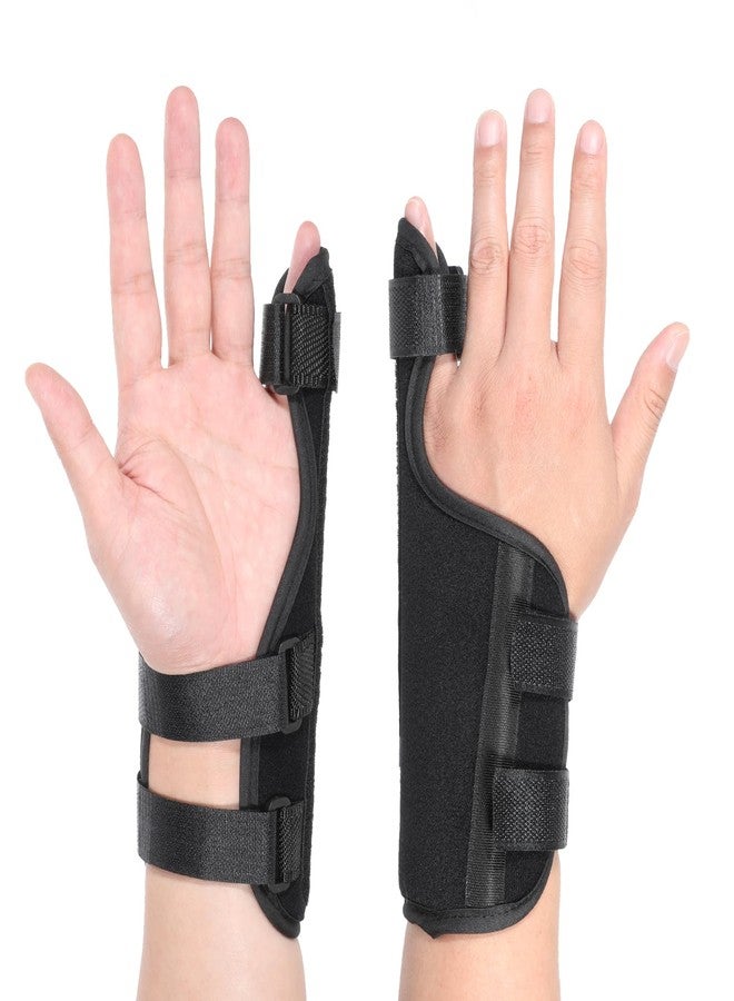 COMNICO Pinky Finger Splint Broken Pinky Finger Brace Triggers Fingers Splints for Little Brace Wrist Support for Pain Relief Boxer Fracture Broken Left and Right Hand (Size M - Image 1