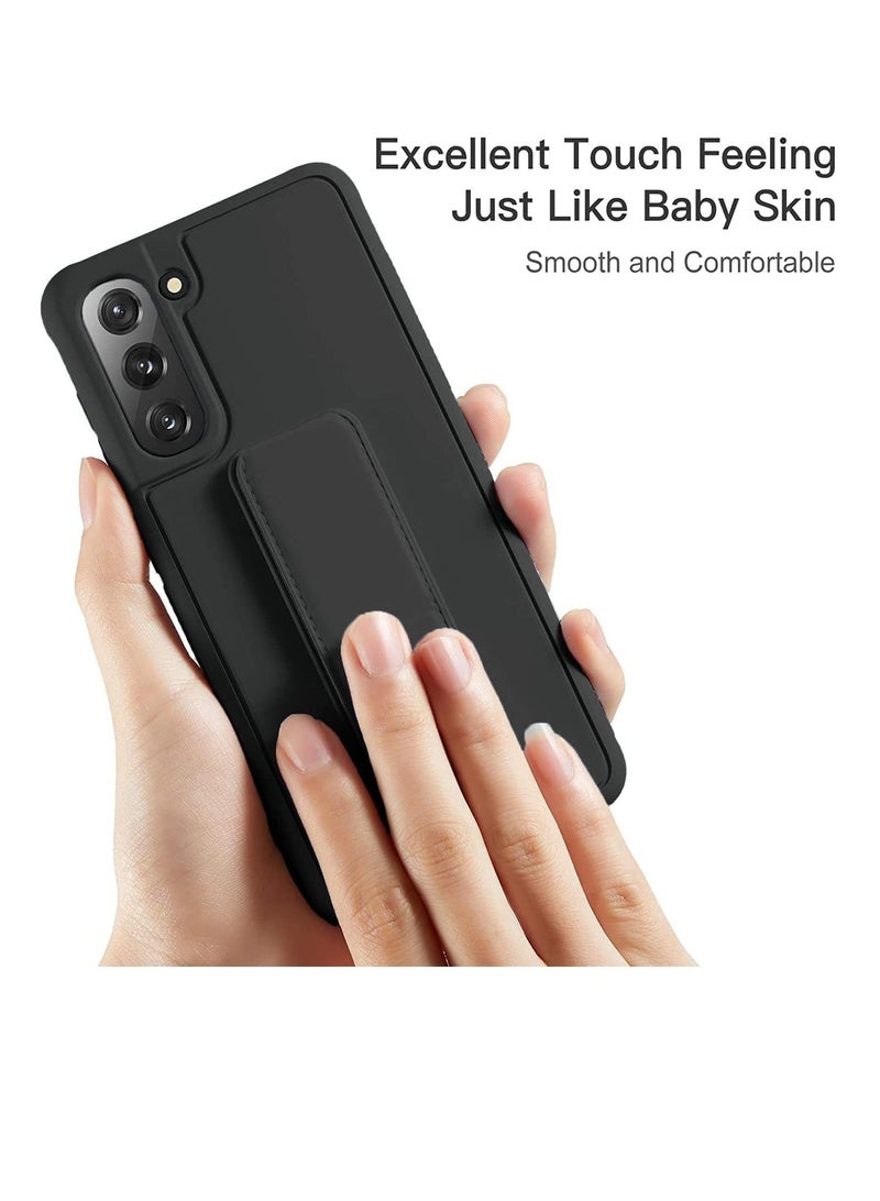 BORTONY Galaxy A14 4G Case Magnetic Car Mount Kickstand and Holder Premium Silicone Vertical Horizontal Hand Strap Grip with Multi Stand for Samsung Galaxy A14 4G Cover - Image 4