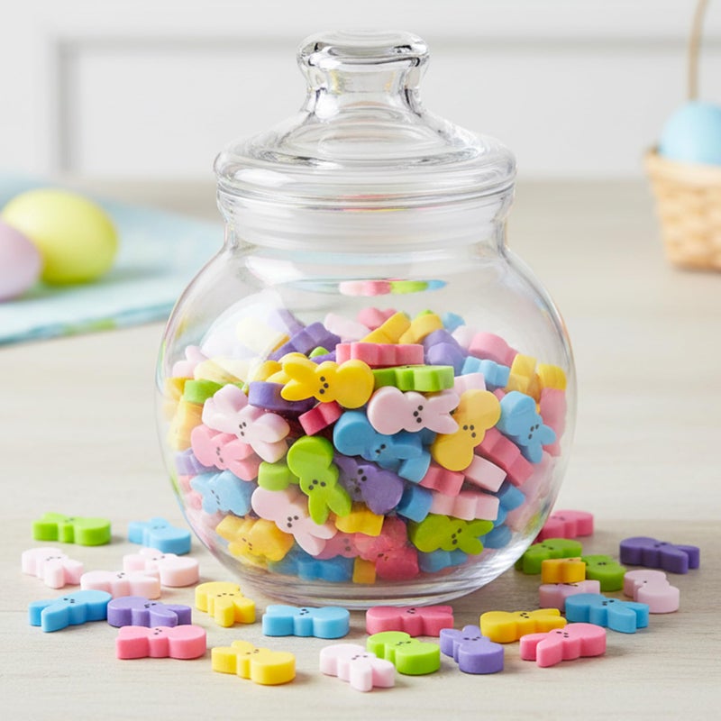 QIMGIC 60pcs Mini Easter Pastel Bunny Resin Decor, Mixed Colors Rabbit Resin Charms for Dollhouse Garden, Cute Bunny for Easter Egg Hunt Activity Spring Craft Supply Basket Landscape DIY Decoration - Image 5