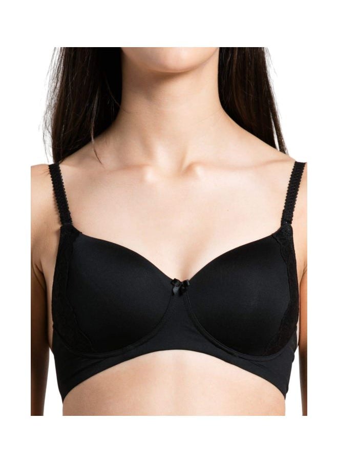 JOCKEY - Jockey 1816 Women Wire free Padded Soft Touch Microfiber Nylon Elastane Stretch Full Coverage Lace Styling Multiway T Shirt Bra - Image 1