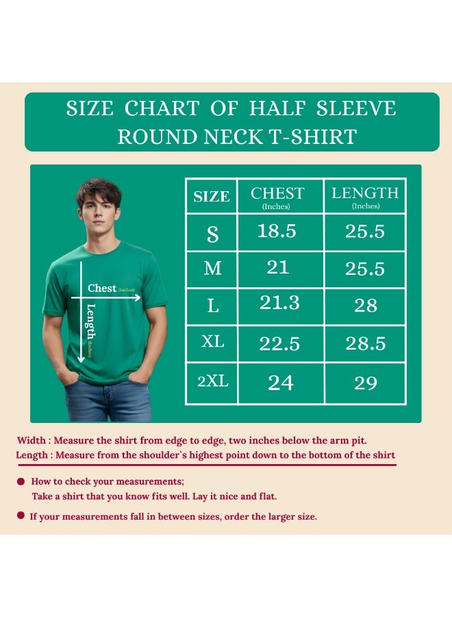 برينت شوب فور مي مجموعة مكونة من 5 تي شيرتات للرجال - تي شيرت برقبة دائرية وأكمام قصيرة - عبوة من 5 تي شيرتات برقبة دائرية - Image 3