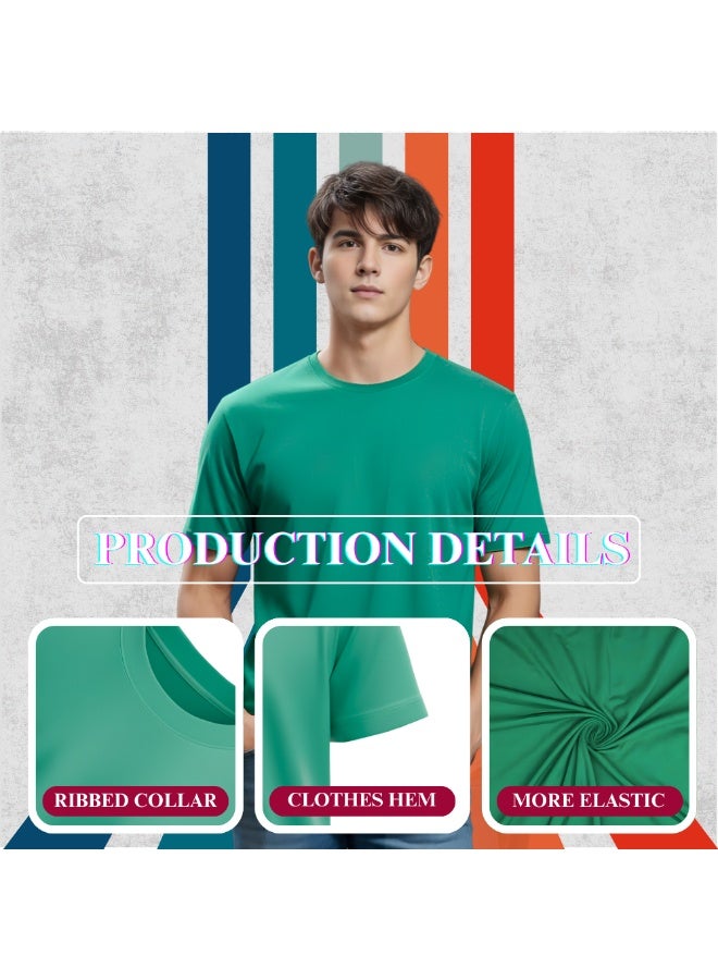 برينت شوب فور مي مجموعة مكونة من 5 تي شيرتات للرجال - تي شيرت برقبة دائرية وأكمام قصيرة - عبوة من 5 تي شيرتات برقبة دائرية - Image 5