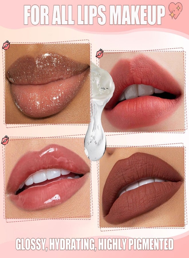 JCOOS Lip Gloss Base 2PCS Matte Lipgloss Base (100g), Lip Gloss Base Clear, Moisturizing, Glossy, Non-Stick Lip Primer for Lipstick Lip Oil, Lip Gloss Making Supplies DIY Beginner Lip Gloss Making Kit - Image 2