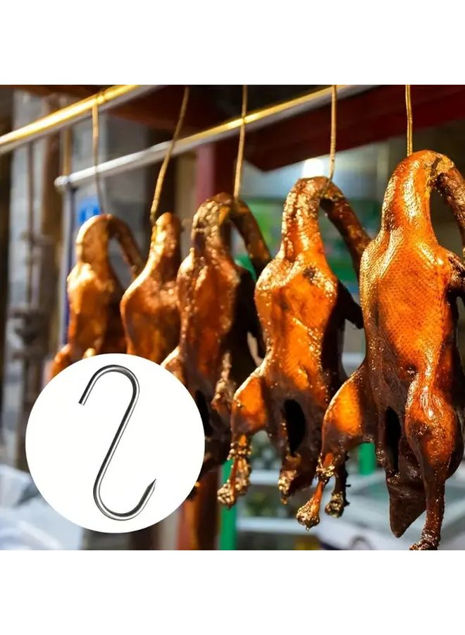 20 قطعة من خطافات اللحم الثقيلة على شكل حرف S مقاومة للصدأ من الفولاذ المقاوم للصدأ 304 لخطافات الجزار - Image 5