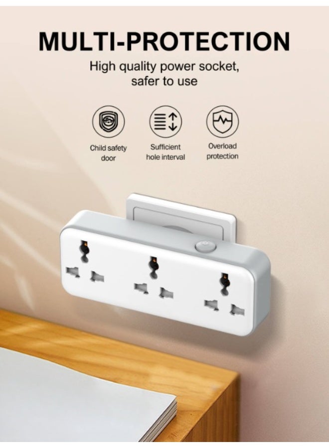 REBENUO 3 Power Socket Extension with Type C PD Port and USB QC3.0 fast charging Port Rotatable power strip - Image 5